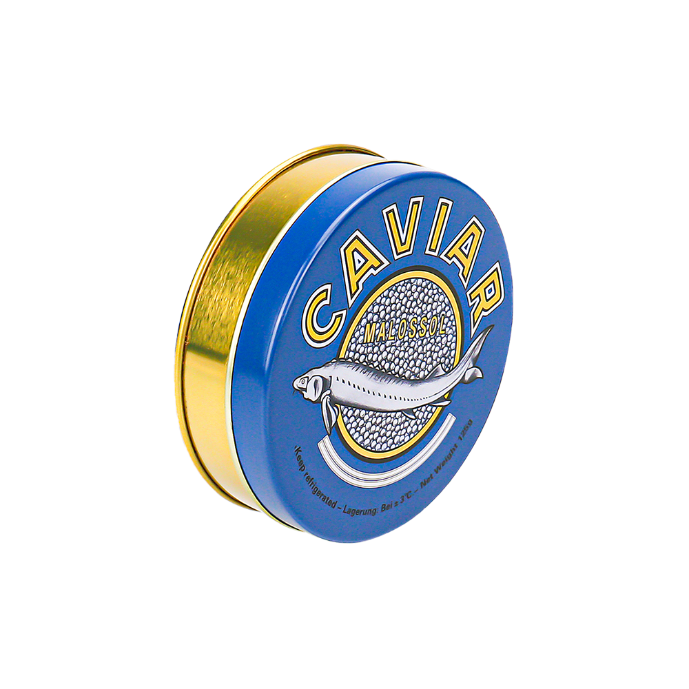 Caviar tin box