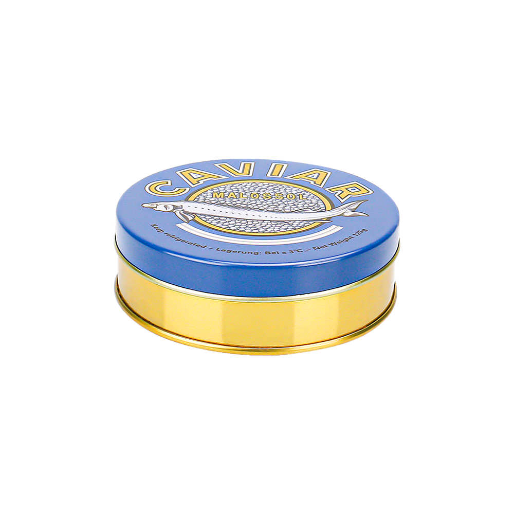 Caviar tin box