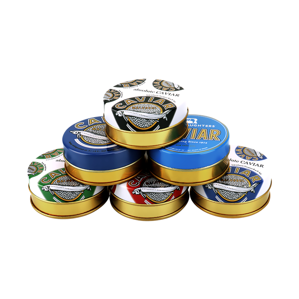 Caviar tin box
