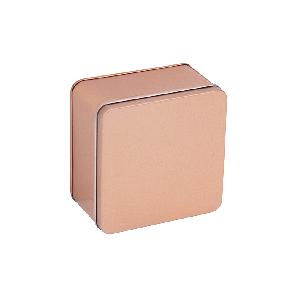 Square tin box